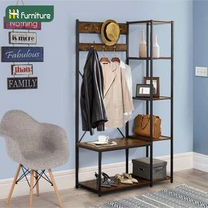 Manufacturer's simple coat <b>rack</b>, floor-standing household clothes <b>rack</b>, storage <b>shelf</b>, hat storage - Product Image 1