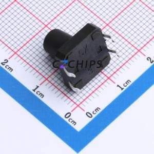 TS015-CBW1EH12.0 Tactile Switch Through hole-4P,12x12mm Switch Single Pole Single Throw Round Button 1.8N Through Hole - Product Image 2