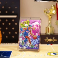 Briques d'anime Art papier 3D Artisanat Acrylique Anime Blind Box Bloc de cristal Carte de star sportive en briques pour collection Souvenir Décoration