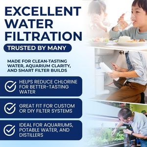 Filtre à eau/à air adsorbant en vrac de 5 lb, recharge de charbon actif granulaire en coque de noix de coco, produits chimiques pour l'eau CN - Product Image 2