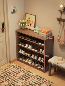 Mueble zapatero para sala de estar con diseño de tapa abatible, gran capacidad en un tamaño compacto, ideal para apartamentos. - Product Image 5