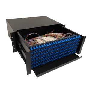 Pannello di Connessione in Fibra Ottica 4U 144 288 Porte Scorrevoli OTB, Box Terminale Montabile su Rack per Rete FTTH - Product Image 2
