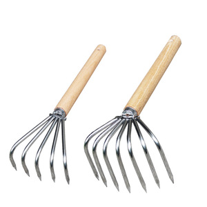 Râteau <span class=keywords><strong>à</strong></span> coquillages en acier inoxydable <span class=keywords><strong>à</strong></span> dents longues, outil de ramassage de coquillages et d'escargots de mer, pour la plage et la mer, outil de pêche aux huîtres - Product Image 1