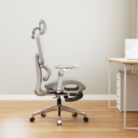 Chaise de bureau pivotante moderne et bon marché à dossier haut, chaise entièrement en maille, chaise de direction ergonomique avec soutien lombaire