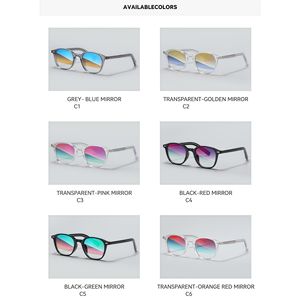 Lunettes de soleil ovales polarisées UV400 tendance en film coloré Sunray, lunettes de soleil de créateur pour femmes, lunettes de soleil rétro pour hommes, lunettes de soleil vintage - Product Image 5