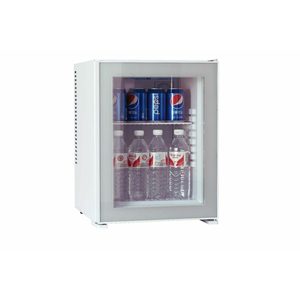 Stark 40 litri Hotel classe Minibar frigorifero porta di vetro a porta singola installazione portatile congelatori di raffreddamento ad aria UK/US bianco E40VWN - Product Image 1