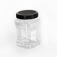Cylindre rond en plastique Pet de 2800ml, avec large bouche, pour Bar à bonbons, emballage alimentaire, 10 pièces