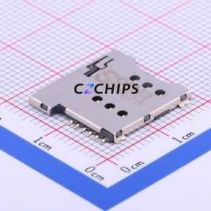 SIM-002-P6 SIM Card Connector SMD Connector Self-Return Type Micro SIM Card Card Holder 1.35mm - Product Image 1