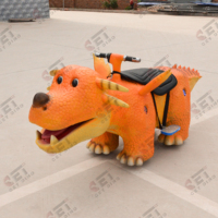 Manège à pièces pour enfants, dinosaures de dessin animé, manèges à monter sur dinosaures