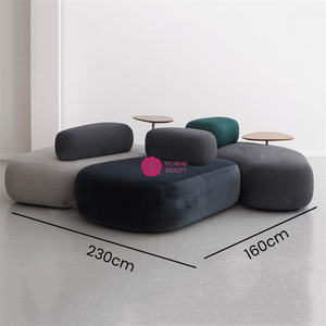 Yicheng Beauty Fabrication professionnelle Bon prix Canapé <span class=keywords><strong>de</strong></span> loisirs Canapé <span class=keywords><strong>de</strong></span> réception pour plusieurs personnes en tissu à vendre - Product Image 6
