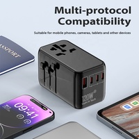 Worldplug uluslararası 120W GaN fiş adaptörü evrensel seyahat adaptörü duvar şarj telefon için