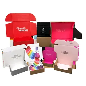 Customized Colored Corrugated Boxes With Custom Logo Printed Durable Apparel Packaging Boxes
