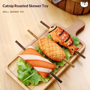 Juguete interactivo de peluche con hierba gatera (Actinidia Polygama) en forma de varita para gatos, ideal para masticar y estimular la dentición. - Product Image 2