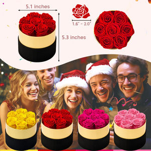Wholesale Valentine <strong>Luxury</strong> Gift Preserved <strong>Flower</strong> <strong>Box</strong> Everlasting Ins Venus Style Preserved Rose in Gift <strong>Box</strong> - Product Image 4