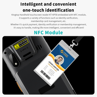 Kingtop Kp58h PDA Portátil de Alto Rendimiento de 5.45 Pulgadas con 4G LTE, Android 14, Escáner NFC 2D para Soluciones de Almacén y Logística
