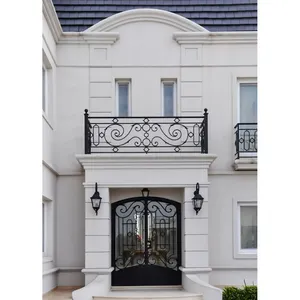 Ringhiera per balcone in ferro battuto e metallo dal design moderno e antiruggine