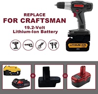 Adaptateur de batterie Urun Chargeur USB DM18GL Convertisseur pour Dewalt pour Milwaukee 18v Batterie Li-ion Fonctionne pour Craftsman 19.2V Outil
