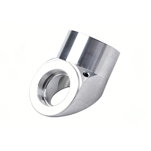 Adaptateur coudé en aluminium 90 degrés usiné CNC 3D sur mesure avec prototypage rapide pour usage automobile et industriel - Product Image 3