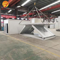 Maison préfabriquée à bas coût, bureau mobile, conteneur démontable étanche à montage rapide pour chantier de construction