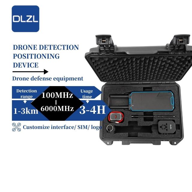 CH09 DLZL Portable Drone Detection & Positioning Equipment with 100MHz-6GHz Frequency Band 3km+2km Range 8000mAh Battery
