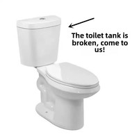 Ensemble de toilettes en céramique moderne et traditionnelle en deux pièces, réservoir séparé pour lavabo, ensemble complet pour toilettes à la turque