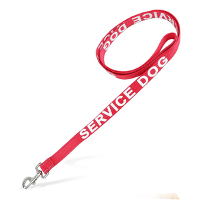 पालतू प्रशिक्षण काम करने वाली लीश चिकित्सा कुत्ते नायलॉन पट्टा छोटे मध्यम बड़े कुत्तों के लिए चिंतनशील अक्षरों के साथ मुद्रित - Product Image 6