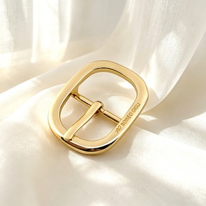 Nuevo Lanzamiento: Elegante Hebilla de Anillo en D Chapada en Oro para Cinturones de Cuero Formales de Dama - Product Image 6