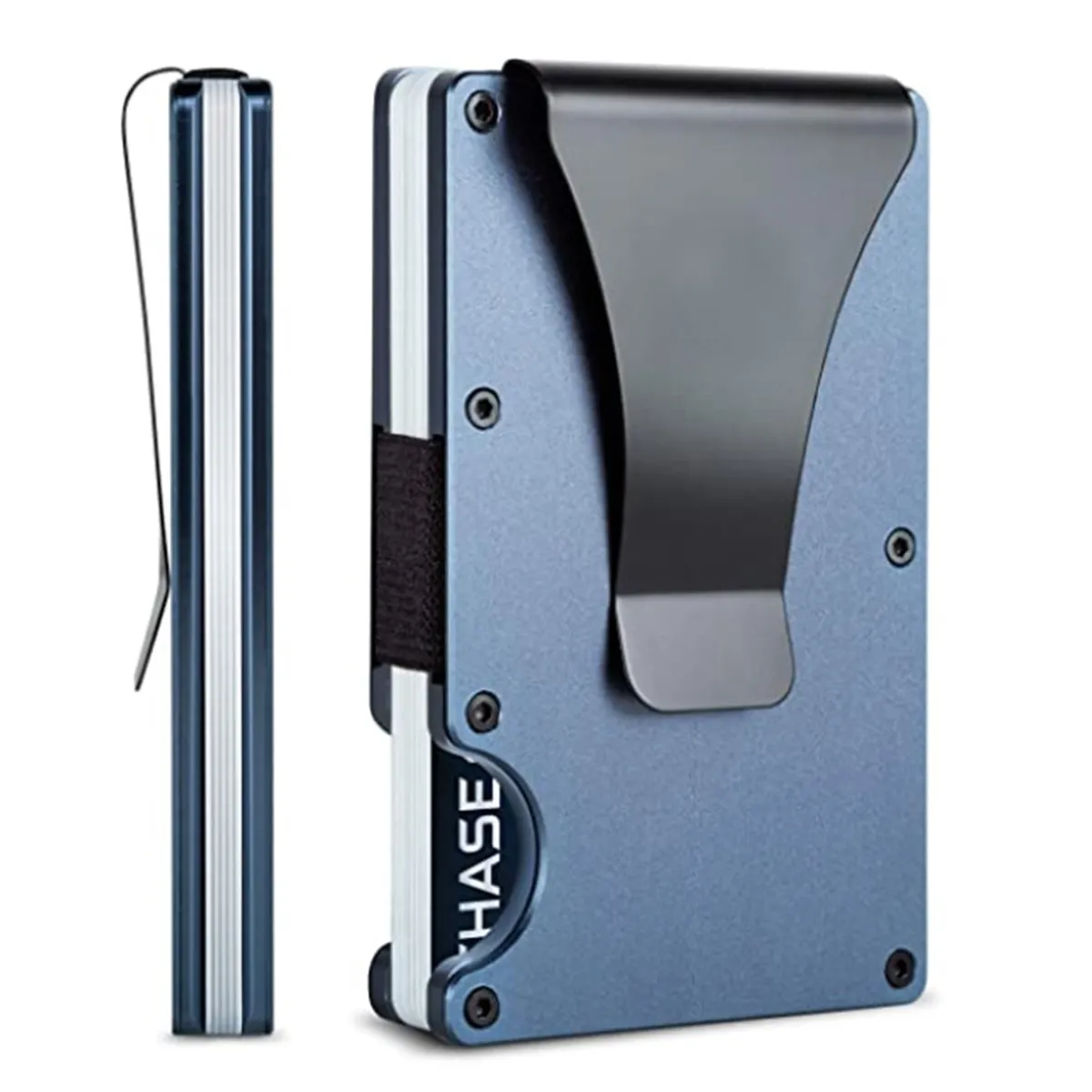Slim Custom Press Carbon Fiber Aluminum Alloy Material RFID Anti-theft Brush Metal Wallet Men's Credit Card Cash Card Purse