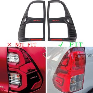 Couvre-phares arrière à fentes noir mat en plastique ABS pour <span class=keywords><strong>Toyota</strong></span> <span class=keywords><strong>Hilux</strong></span> 2015-2019 - Product Image 2