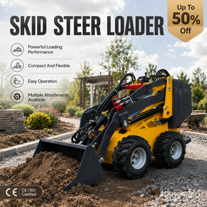 Mini-chargeuse compacte Euro 5 CE EPA, livraison gratuite, petite taille, 360kg, 460kg, 750kg, 1100kg, pour travaux de terrassement - Product Image 1