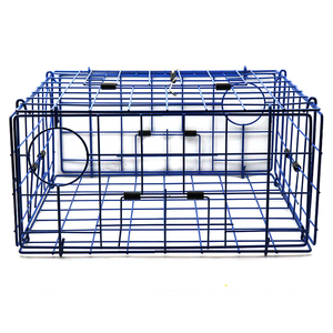 Xách Tay Gấp Cua Lồng Màu Xanh Nuôi Trồng Thủy Sản Bẫy Bảy Mảnh Đặt Câu Cá Mồi Bẫy Cua Bẫy Cho Tôm Hùm Tôm Cua - Product Image 6