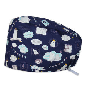 Gorro Quirúrgico para Clínica de <span class=keywords><strong>Farmacia</strong></span>, Gorro Médico con Botones, Quirófano de Hospital para Mascotas, Cómodo Gorro Médico - Product Image 1