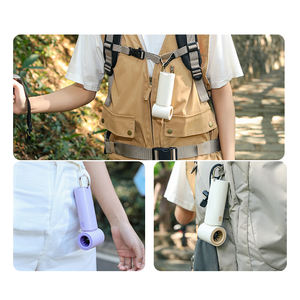 Ventilador de Mano Inalámbrico Pequeño de Bolsillo con Pantalla Digital y Gancho, Mini Ventilador Portátil Recargable, Práctico Ventilador Pequeño de Refrigeración - Product Image 3