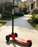 Trottinette acrobatique pour adolescents et enfants - Trottinette à trois roues légère et durable en plastique pour l'extérieur