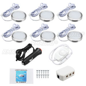 ไฟสปอตไลท์ LED สีขาว 12V สำหรับตกแต่งภายในรถยนต์ 6 ชิ้น ไฟอ่านหนังสือสีขาว สำหรับรถตู้ VW T4 T5 แคมป์เปอร์แวน คาราวาน มอเตอร์โฮม RV - Product Image 6