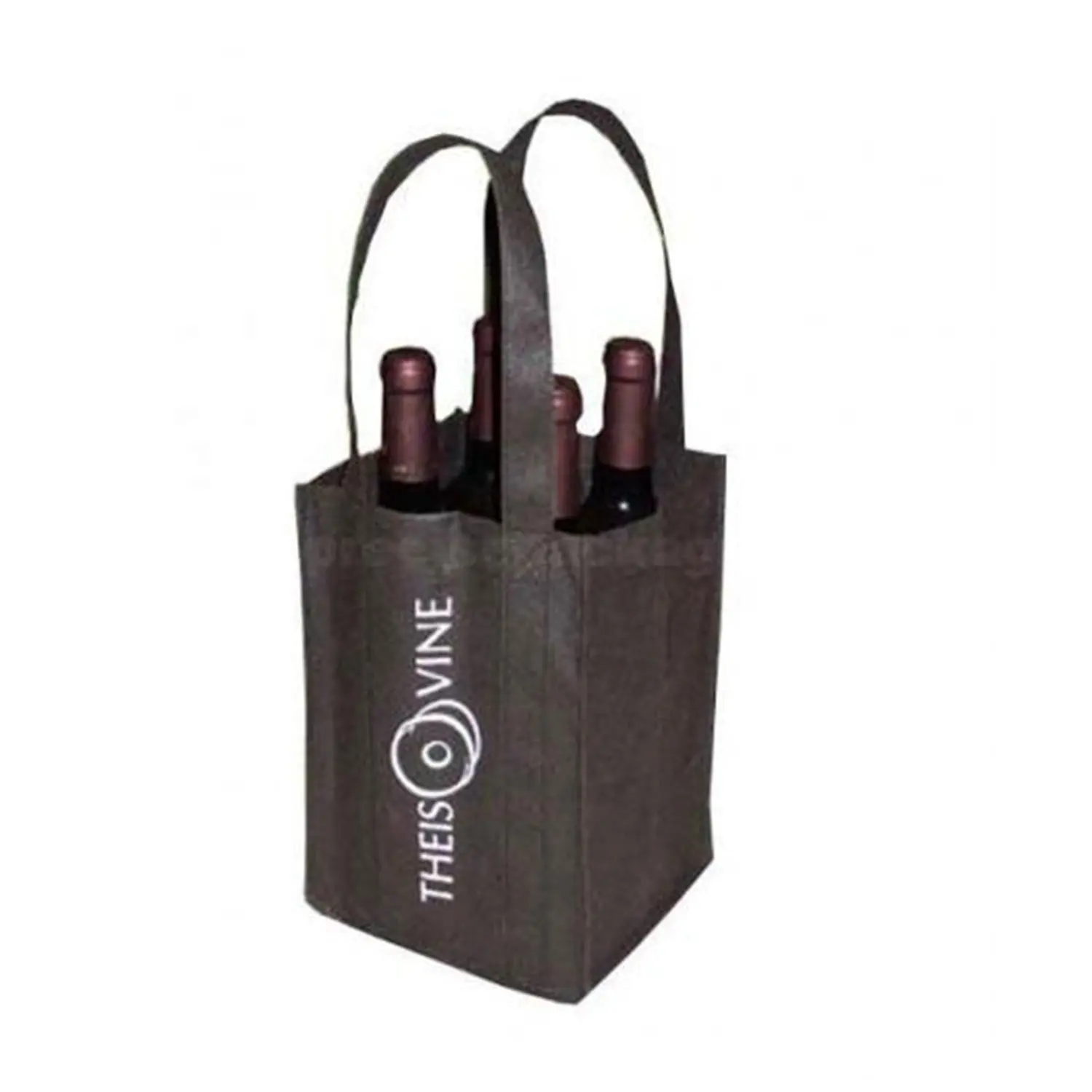 Bolsas para botellas de vino reutilizables, reciclables, personalizadas, no tejidas