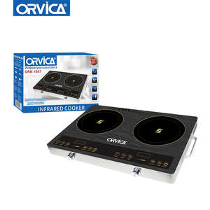 Estufa Eléctrica Doméstica, Placas Calientes Infrarrojas, 2 Quemadores, Quemador Digital Multifunción, Cocina de Inducción e Infrarrojos - Product Image 3