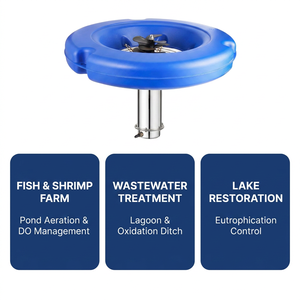 Système d'aération à source d'air pour l'amélioration de la qualité de l'eau des lacs, 2 CV, en acier inoxydable, faible bruit, économe en énergie, résistant aux intempéries, sans huile - Product Image 6