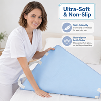 AOSEN Coussin de Repositionnement Lavable pour Patients avec Poignées, Alèse Imperméable Réutilisable pour la Protection du Lit