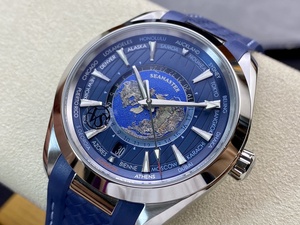 Reloj Mecánico de Buceo de Lujo, de la Mejor Calidad, Resistente al Agua, 43 mm, Movimiento VS Factory 8938, Luminoso, 24 Horas, Esfera Azul, 150 m, GMT - Product Image 3