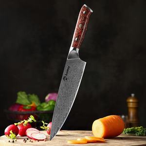 8 inç bıçak pişirme ağır tüy desen bıçak <span class=keywords><strong>KYOTO</strong></span> yüksek kalite 73 kat VG10 japon mutfak bıçağı - Product Image 2