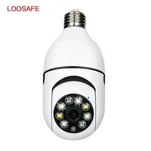 Loosafe 1080P ampoule caméra 360 degrés sans fil Wifi maison nuit Version sécurité IP Surveillance CCTV LED porte-ampoule caméra