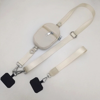 Sangle de téléphone réglable en nylon de qualité supérieure avec portefeuille antivol, cordon universel pour téléphone à porter en bandoulière pour sac et porte-clés de téléphone