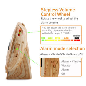 <span class=keywords><strong>Réveil</strong></span> sonique moderne double extra fort Style bombe à retardement Affichage numérique avec fonction vibrante Couleur de transfert d'eau parfaite - Product Image 5