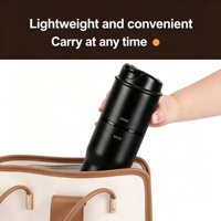 Moulin à café et machine à café 2-en-1 de 1600 mAh, capacité de 40 tasses, réglage de mouture grossière ajustable pour usage quotidien en extérieur, au bureau ou comme cadeau