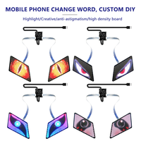 Control de aplicaciones ojos móviles luces de coche pantalla LED programable guiño ojos de diablo luz RGB pantalla Ojo de Ángel faro LED para coche