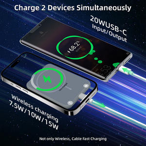 Custom Selling Magnetic Powerbank for <span class=keywords><strong>iPhone</strong></span> Portable Battery Charging Wireless Power Banks with Type C PD 20W Fast Charging - Product Image 4