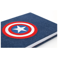Cuaderno de Tapa Dura con Bordado Premium en Tela Vaquera, Impresión a Todo Color, 216x148mm, para Regalo Personalizado