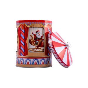 Caja de hojalata giratoria de doble capa con música, apta para alimentos - Caja de joyería artesanal premium personalizable para embalaje de regalos de Navidad y velas - Product Image 5
