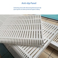 Nouvelle plateforme modulaire multifonctionnelle antidérapante pour piscine, avec couches assemblées, étanche, pour la détente sous l'eau, accessoires de piscine